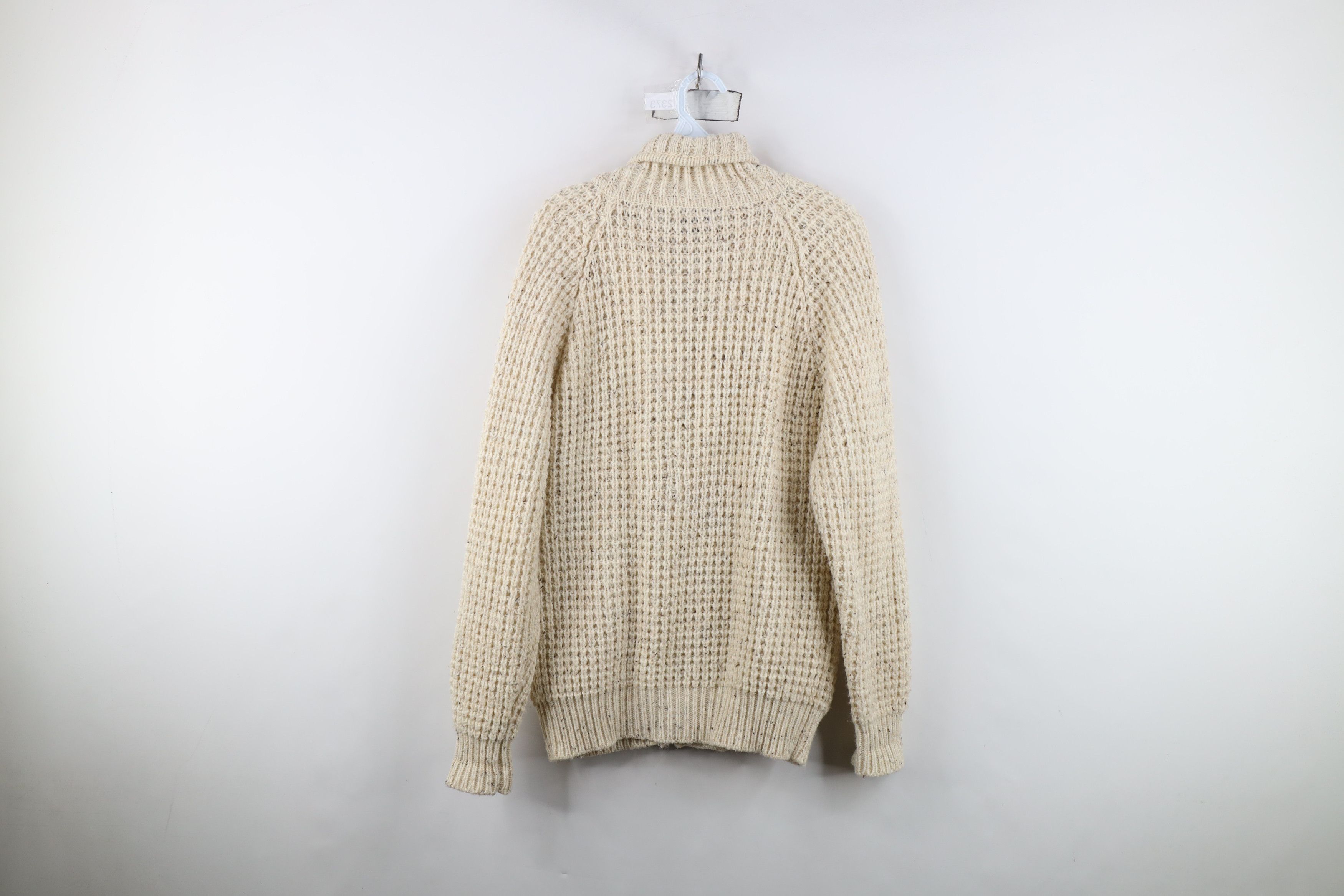 Vintage Vintage 60s Streetwear Cable Knit Fisherman Cardigan Sweater Size US M / EU 48-50 / 2 - 9 Thumbnail