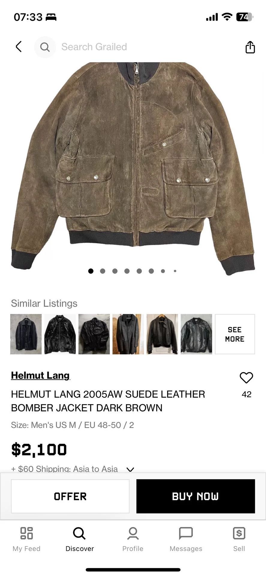 Helmut Lang Helmut Lang 2005 AW Suede Multi-Pocket Jacket Size US S / EU 44-46 / 1 - 1 Thumbnail