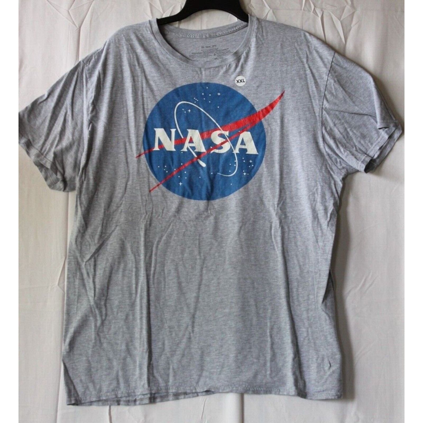 NASA NASA Meatball Logo w/Outer Stroke Grey T-Shirt SZ XXL *COOL Size US XXL / EU 58 / 5 - 1 Thumbnail