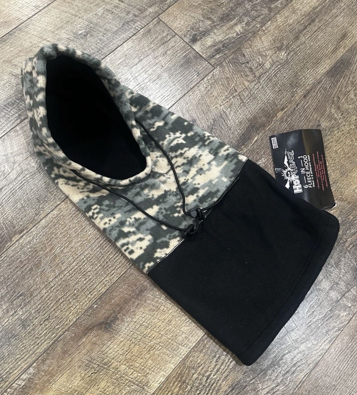 Vintage NWT 6 In 1 Fleece Hood Digital Camo Hunting Techwear Y2k Size ONE SIZE - 2 Thumbnail