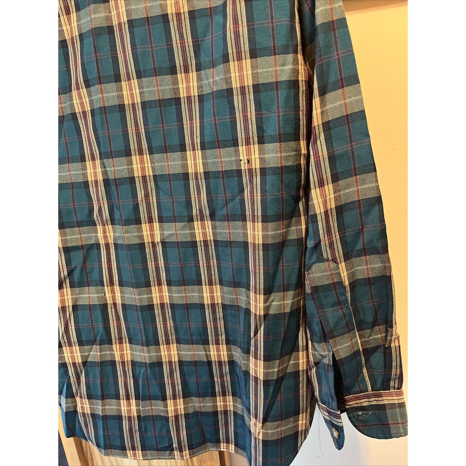 Pendleton Pendleton Vintage Men’s M Blue Plaid LS Button Up Wool Shirt Size US M / EU 48-50 / 2 - 17 Thumbnail