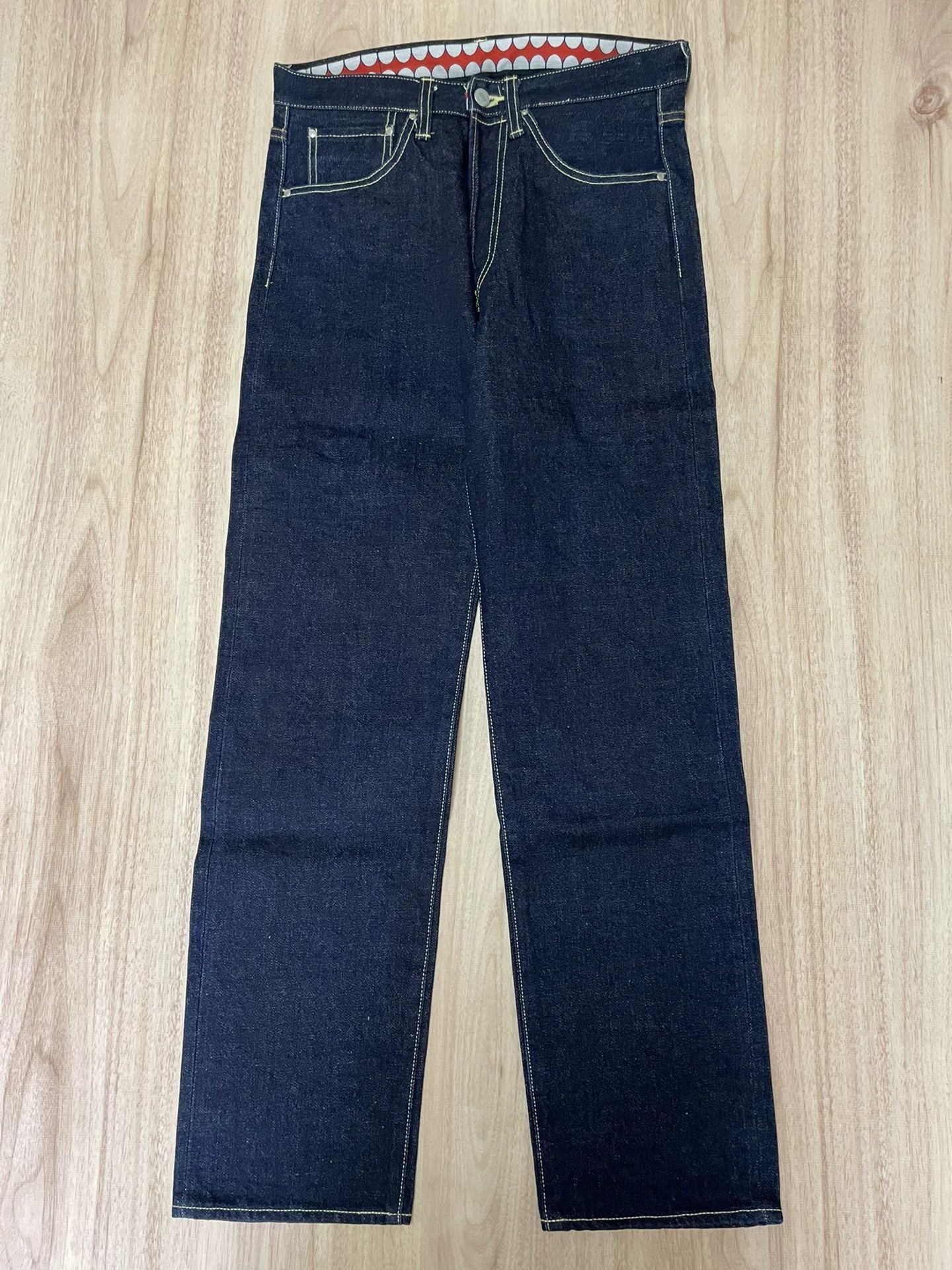 Fragment Design Blue Denim Straight-Leg Pants Size US 28 / EU 44 - 1 Thumbnail