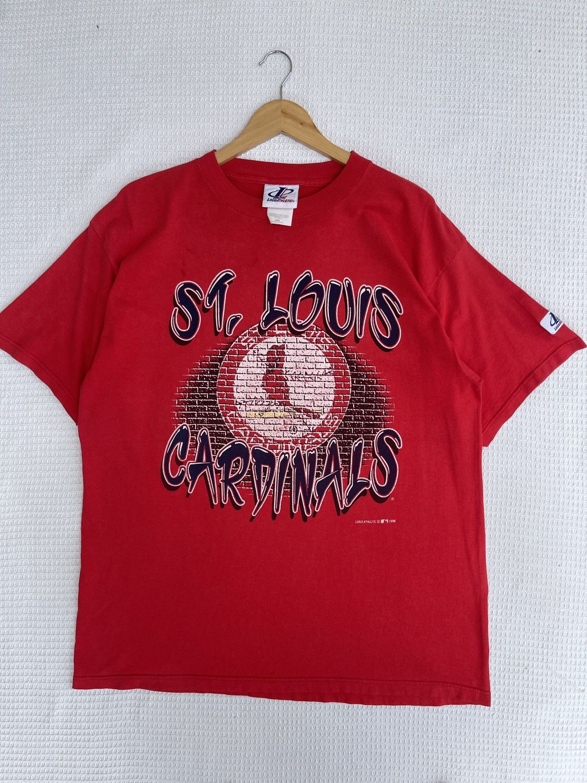 MLB × Vintage Last Drop🔥Rare🔥Vintage 90s St Louis Cardinals T-Shirt Size US L / EU 52-54 / 3 - 8 Thumbnail