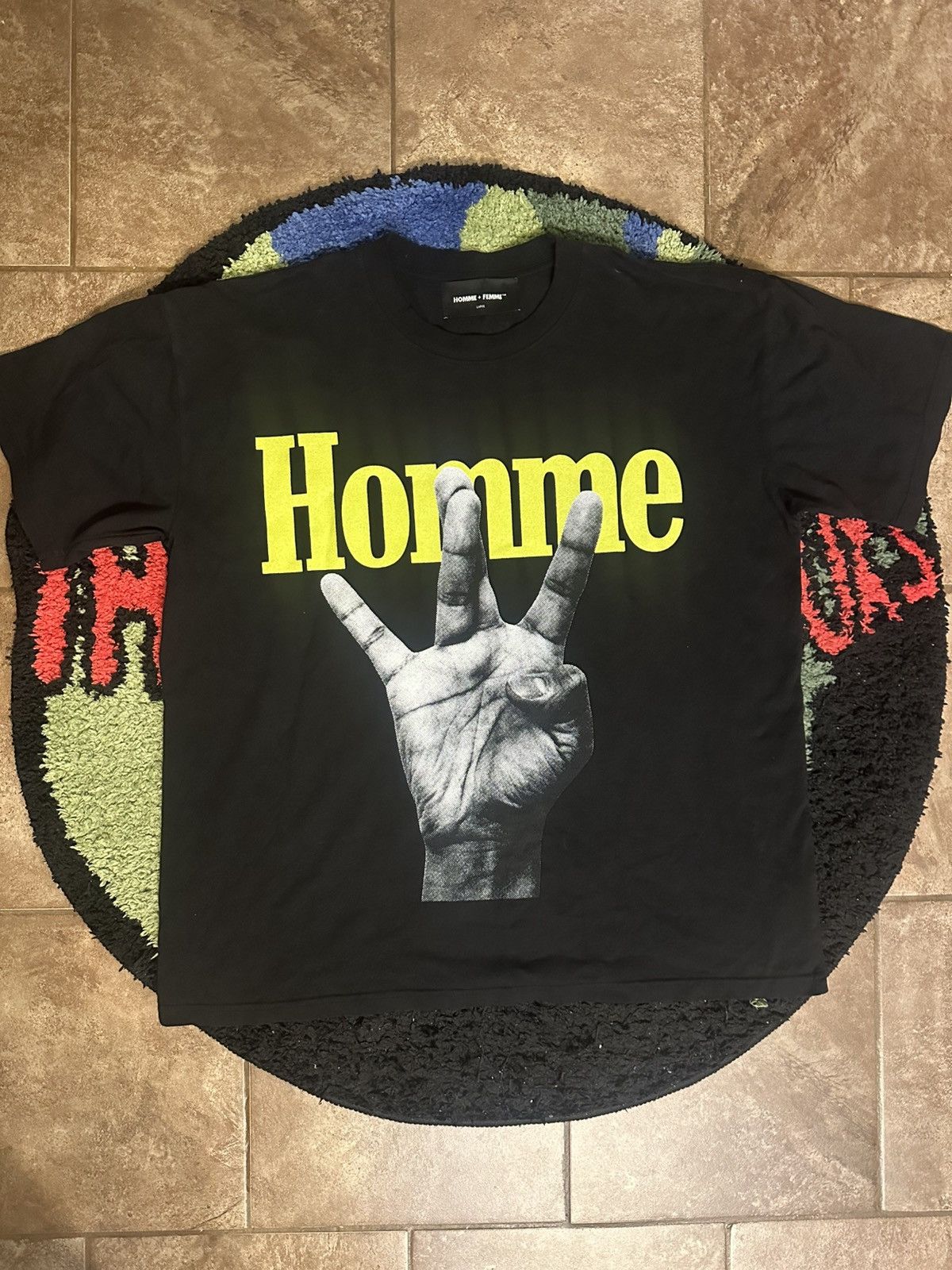 Homme + Femme La Homme Femme Twisted Fingers Tee Size US L / EU 52-54 / 3 - 1 Thumbnail
