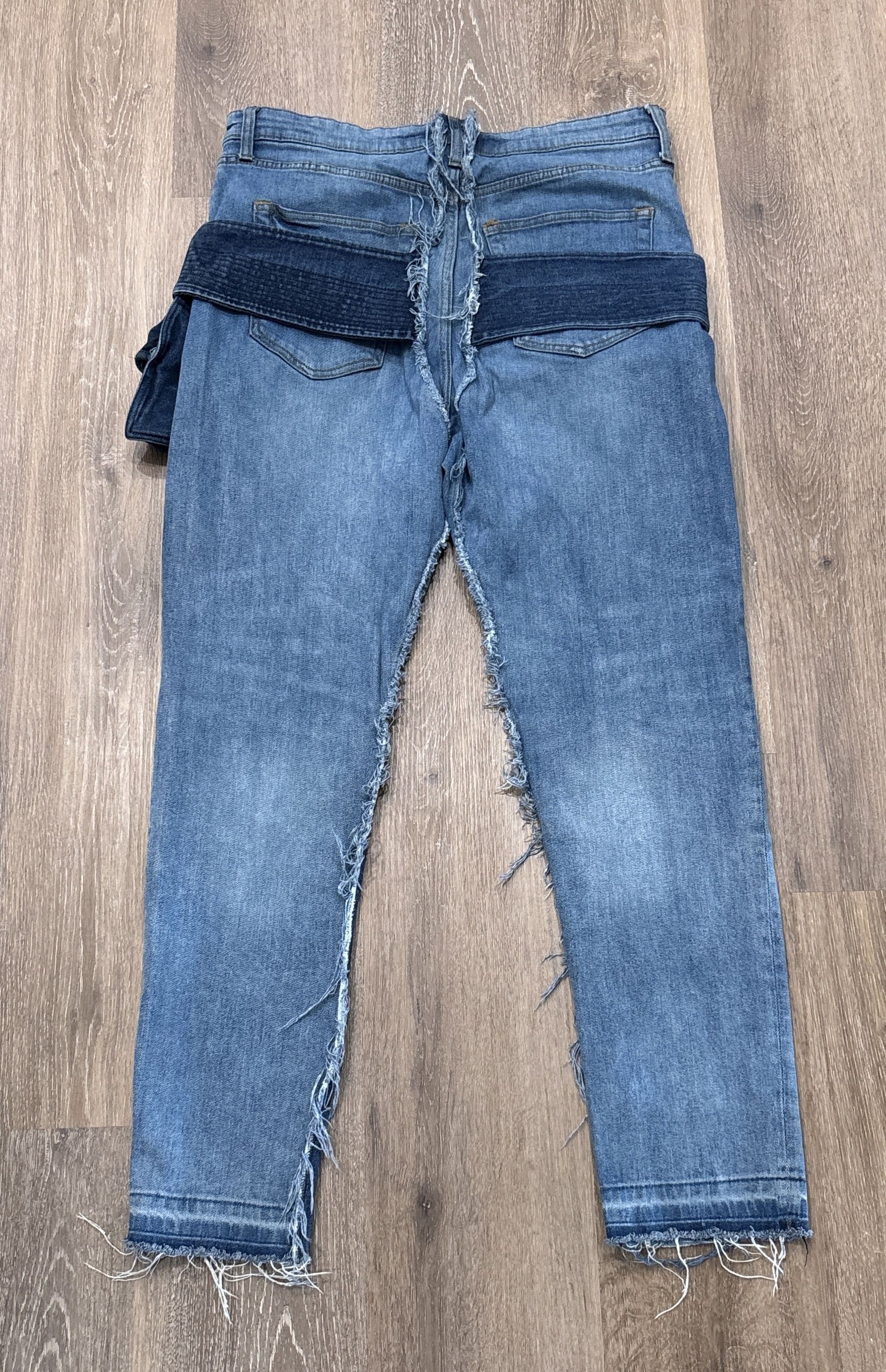 Val Kristopher Val Kristopher SPACE Patchwork Jeans 34x30 Tapered Size US 34 / EU 50 - 3 Thumbnail