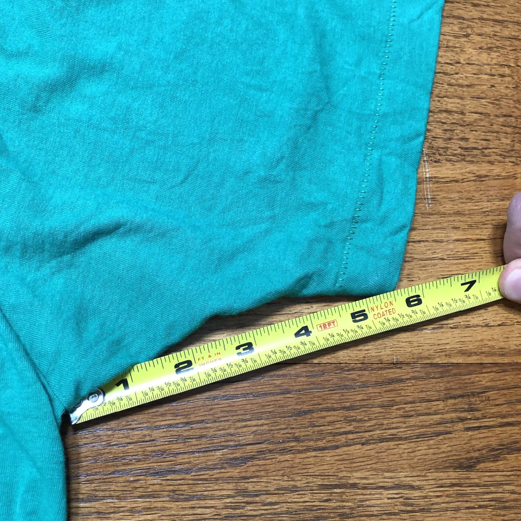 Vintage VINTAGE B.V.D T-Shirt Men M Green 90s Single Stitch Pocket Tee Crew Neck Short Sleeve Logo USA Size US M / EU 48-50 / 2 - 7 Thumbnail