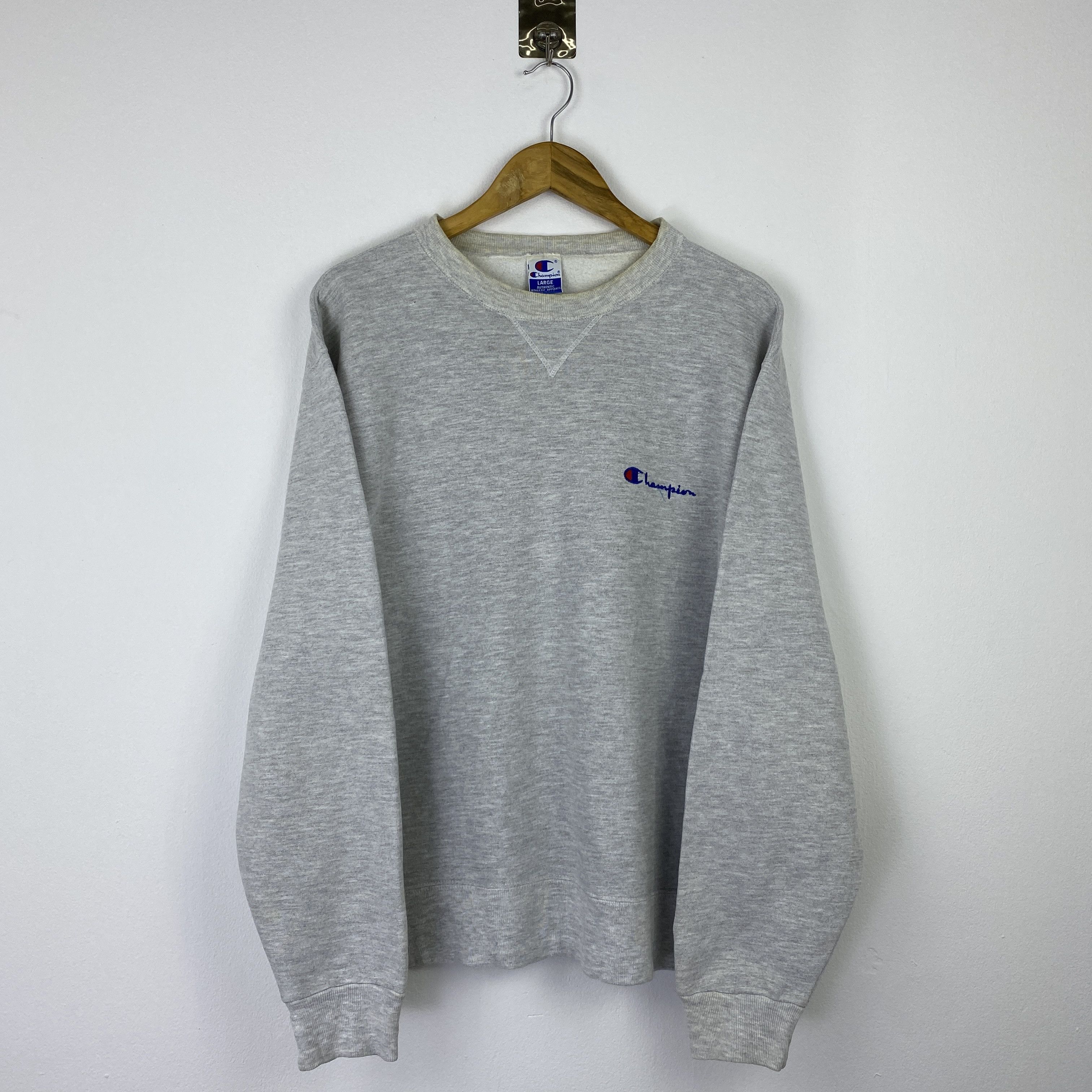 Champion Vintage Champion Plain Crewneck Pullover Sweatshirt SH0484 Size US L / EU 52-54 / 3 - 1 Thumbnail