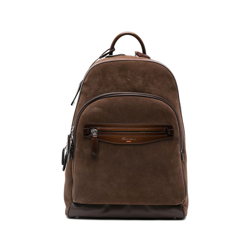 Santoni Santoni BROWN Backpacks Size ONE SIZE - 1 Thumbnail
