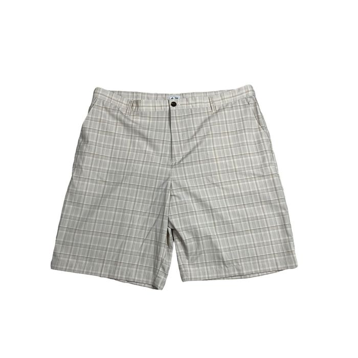 Adidas plaid golf on sale shorts