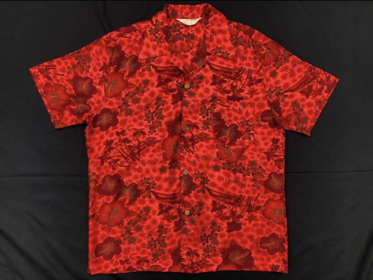 Vintage RARE! Vintage 1960s Royal Hawaiian shirt Aloha Wear Size US XL / EU 56 / 4 - 5 Thumbnail