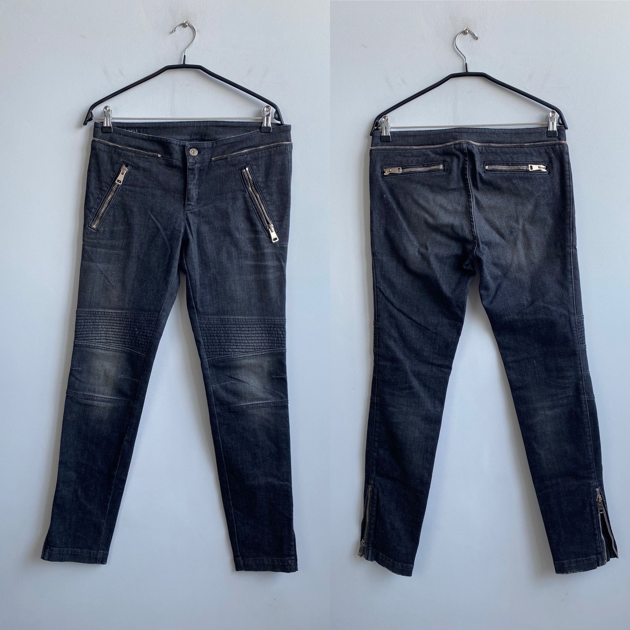 Gucci GUCCI by Tom Ford Women’s Biker Moto Zipper Size 30" / US 8 / IT 44 - 2 Thumbnail