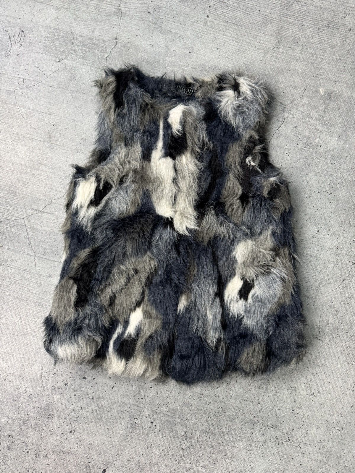 Armani Armani Faux Fur Vest VTG Y2K LGB IfSixWasNine Avant Garde Size XS / US 0-2 / IT 36-38 - 5 Thumbnail