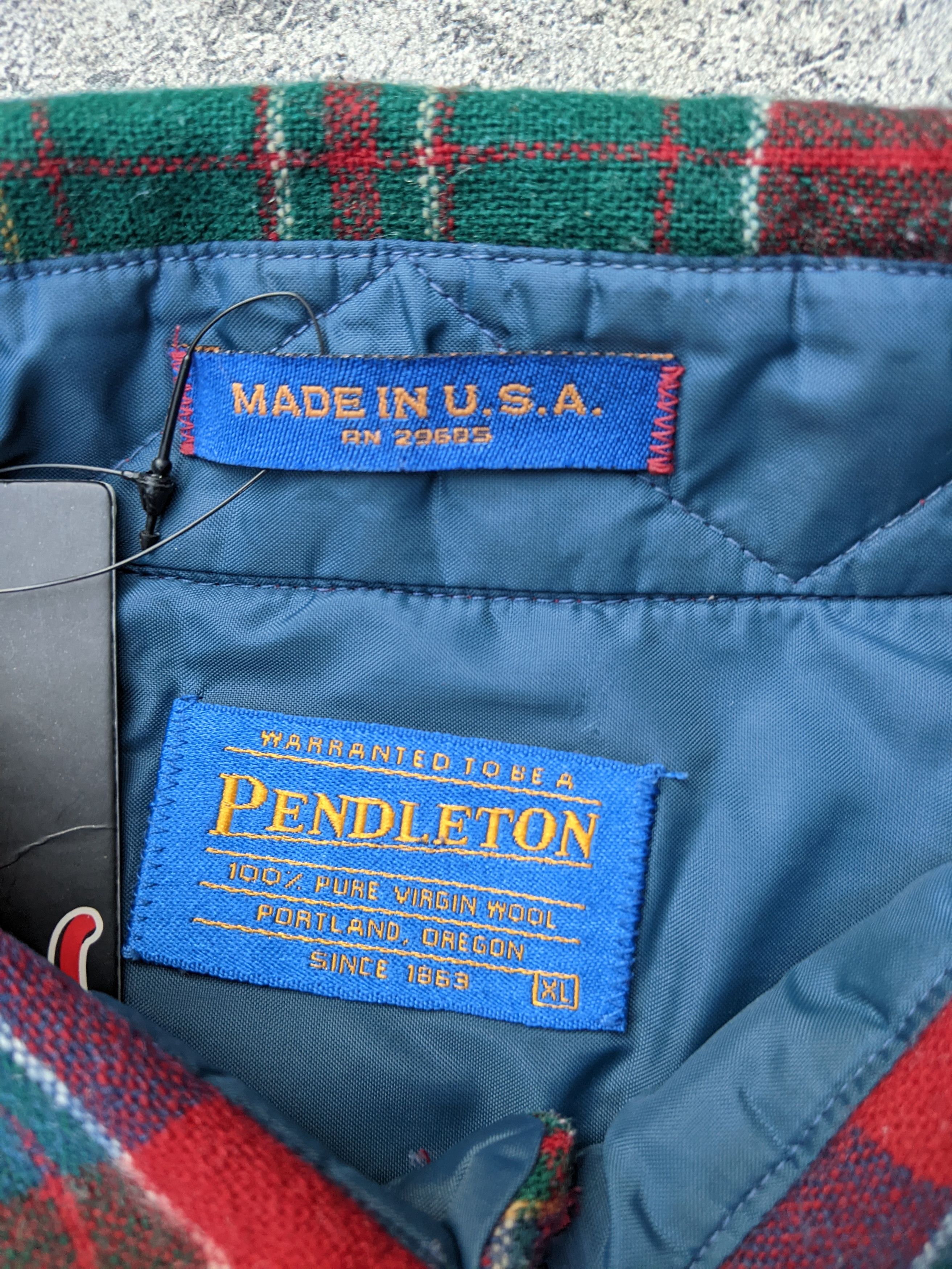 Pendleton Pendleton Vintage Made In USA Wool Flannel Size US XL / EU 56 / 4 - 7 Thumbnail