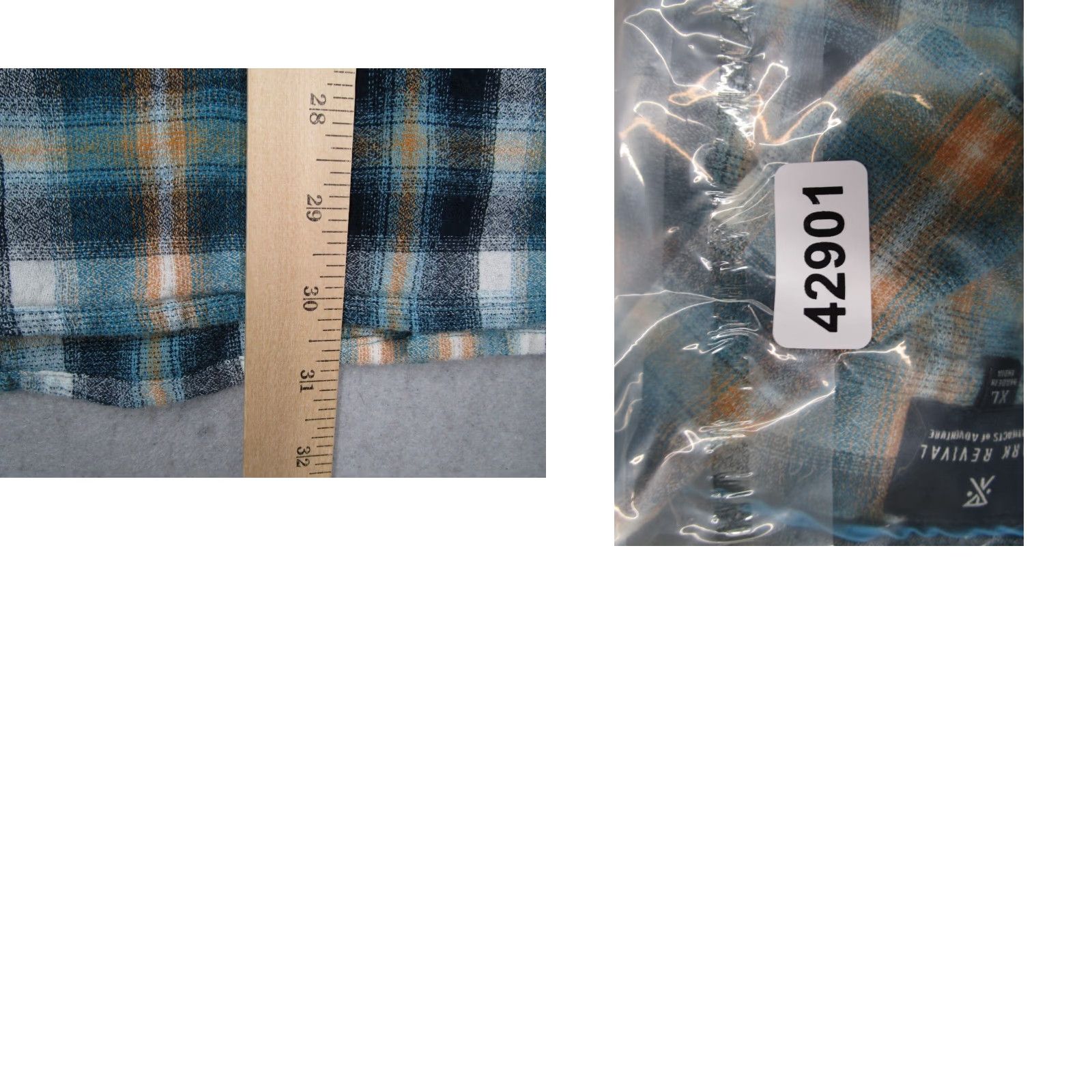 Roark VINTAGE Roark Revival Men's Shirt XL Blue Plaid Flannel Button-Up Casual Long Sleeve Size US XL / EU 56 / 4 - 8 Thumbnail