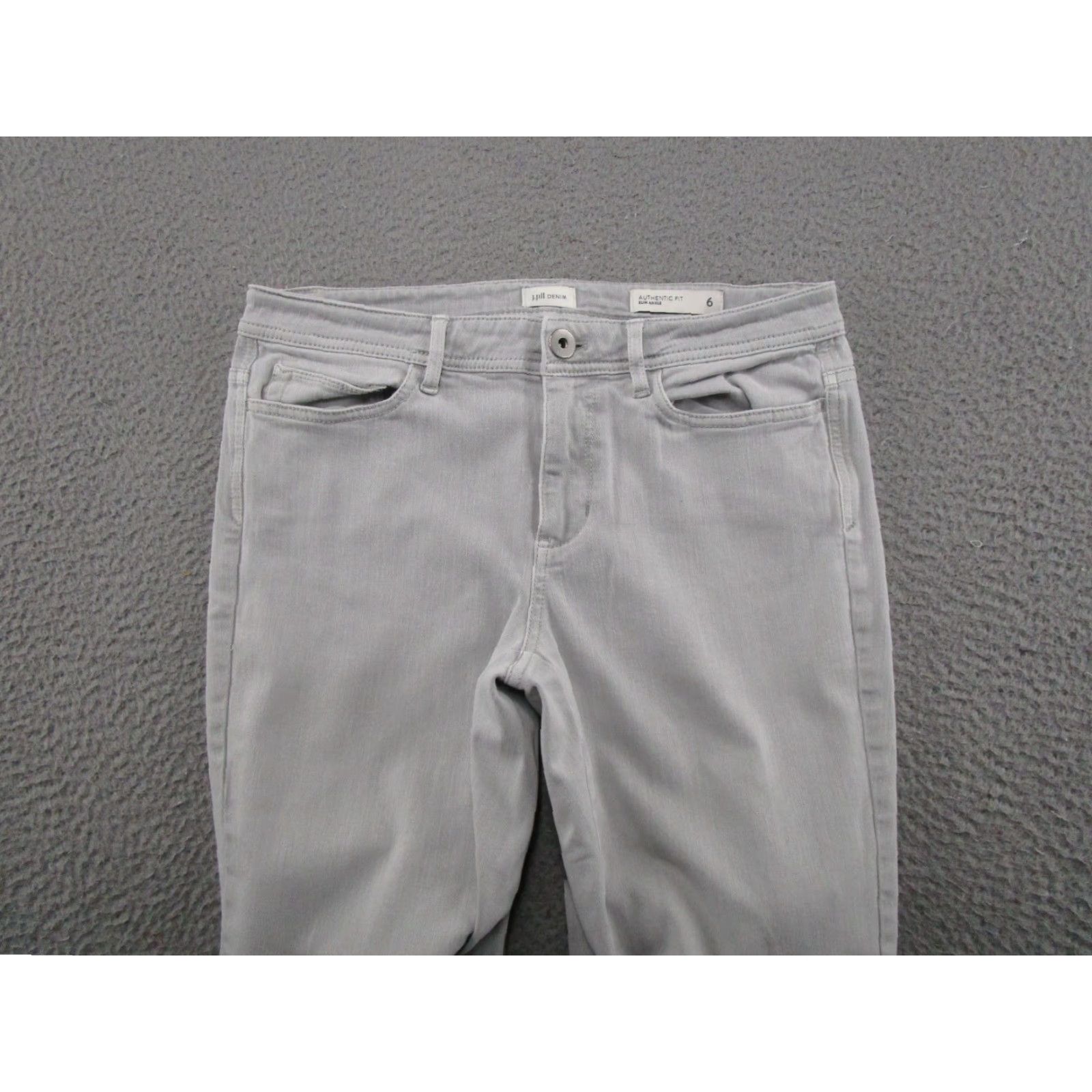 J. Jill J Jill Denim Slim Ankle Jeans Women's Size 6 Gray Cotton Blend Stretch Pocket 5-Pocket Design Denim Jeans Size 28" / US 6 / IT 42 - 3 Thumbnail