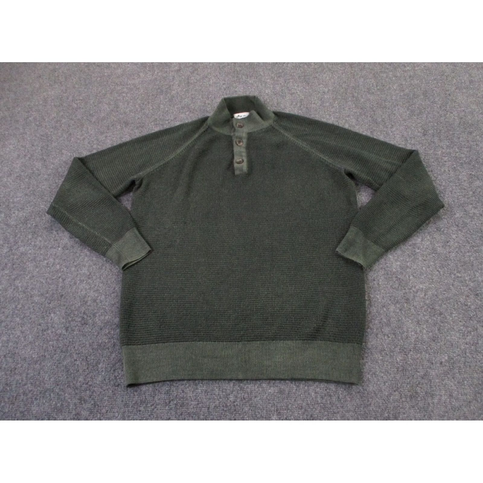 Peter Millar Peter Millar Sweater Men L Green Wool Pullover Golf Grid Textured Preppy Stretch Size US L / EU 52-54 / 3 - 2 Thumbnail