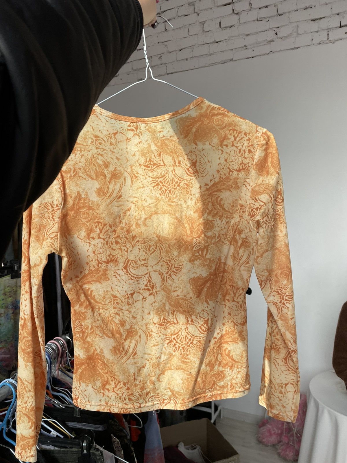 Japanese Brand × Vintage Y2k Yellow Mesh Top/Blouse Size S / US 4 / IT 40 - 3 Thumbnail