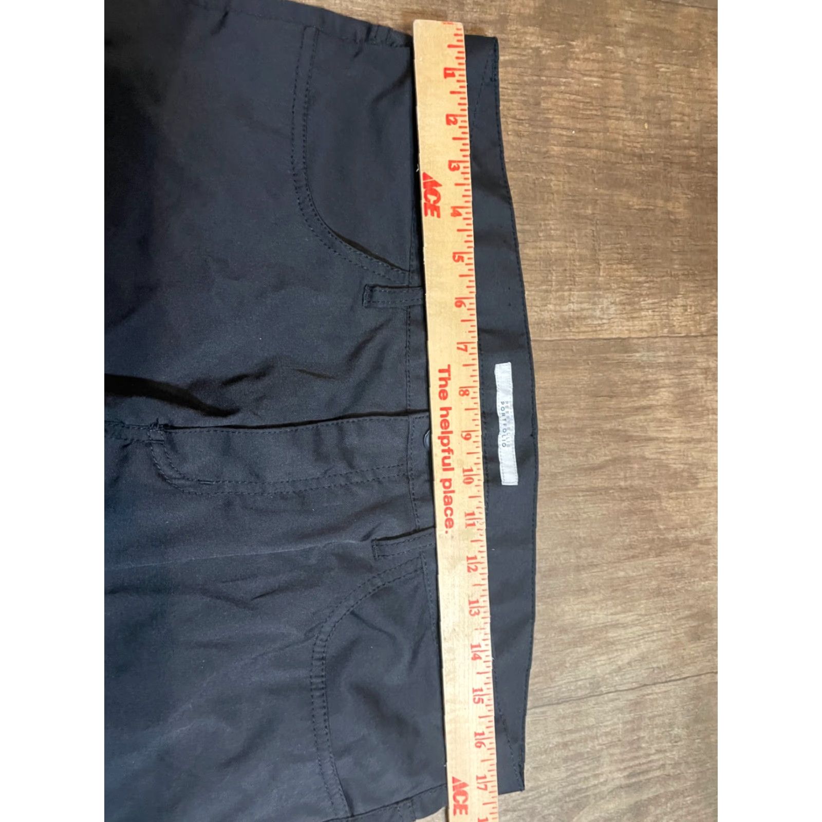 Perry Ellis Perry Ellis Portfolio Pants Mens Size 34 x 30 Black Slim Fit Lightweight Dress Pants Portfolio Mens Regular Inseam 30 Size US 34 / EU 50 - 4 Thumbnail