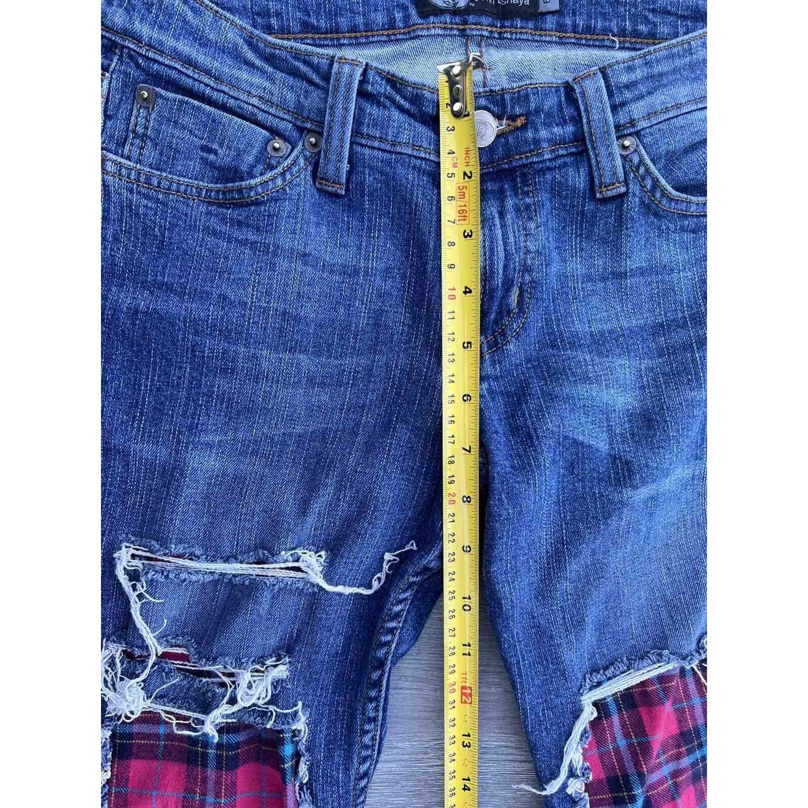 Jet Lag JET John Eshaya USA made Classic Blue Denim Size 6 A000319 Size 28" / US 6 / IT 42 - 8 Thumbnail