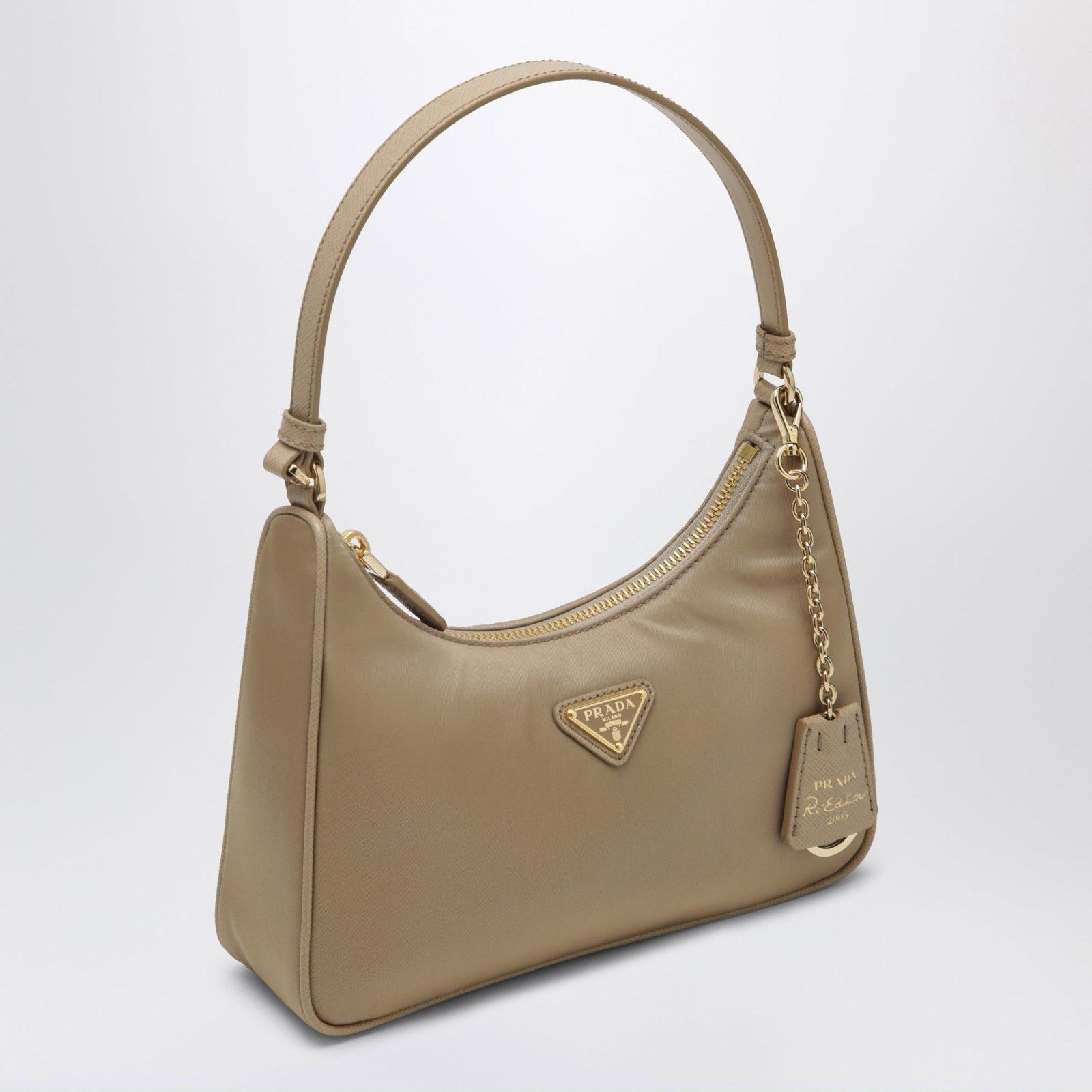 Prada PRADA Camel Re-Edition 2005 Re-Nylon And Saffiano Bag New & Size ONE SIZE - 2 Thumbnail