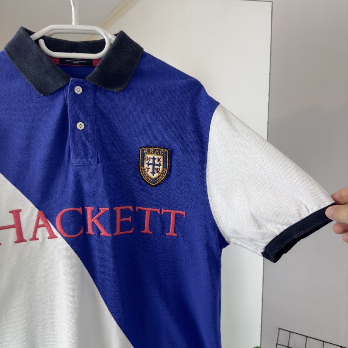 Hackett Rugby Hackett London Chief Keef Style Y2k Size US L / EU 52-54 / 3 - 4 Thumbnail