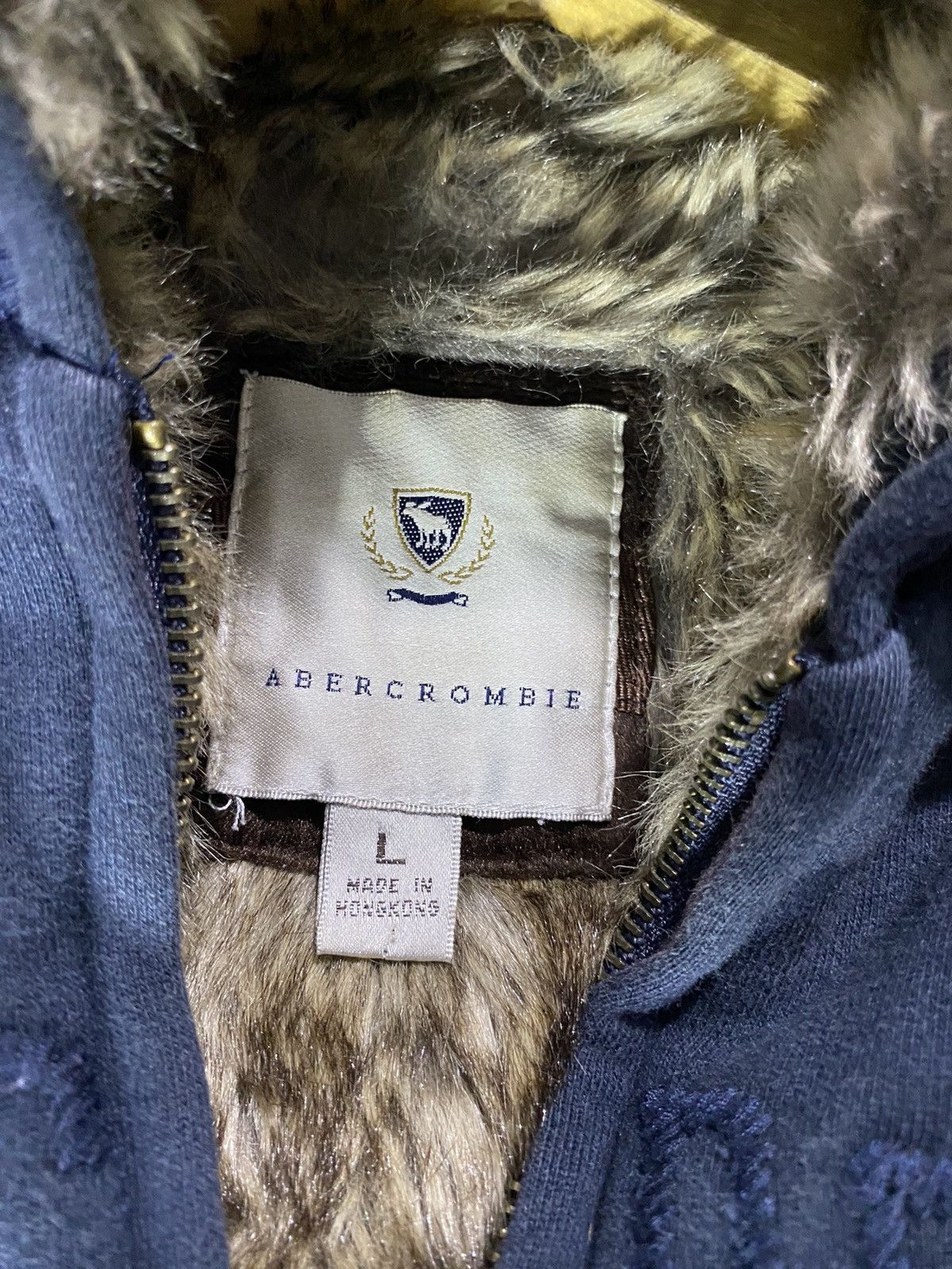 Abercrombie & Fitch Abercrombie embroidered faux fur hoodie Size US S / EU 44-46 / 1 - 8 Thumbnail