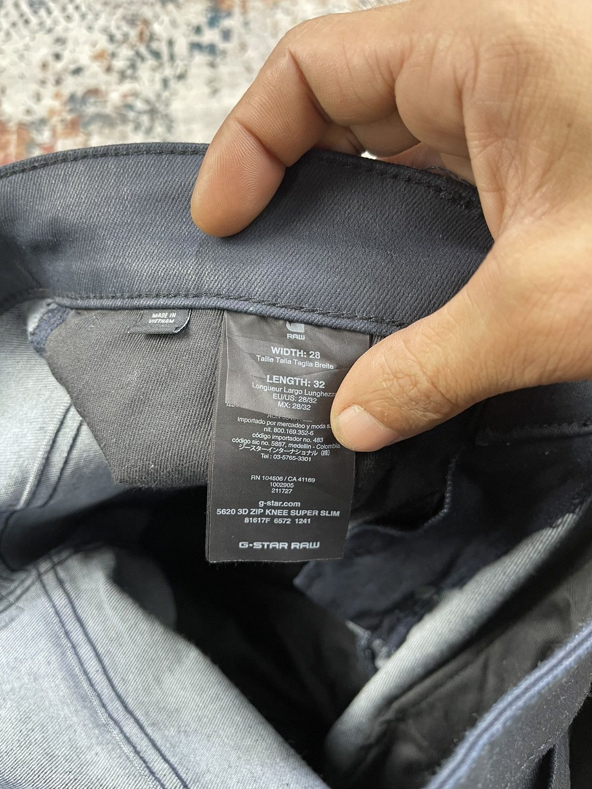 G-Star G Star Raw 3D Zip Knee Super Slim Denim Size US 28 / EU 44 - 14 Thumbnail