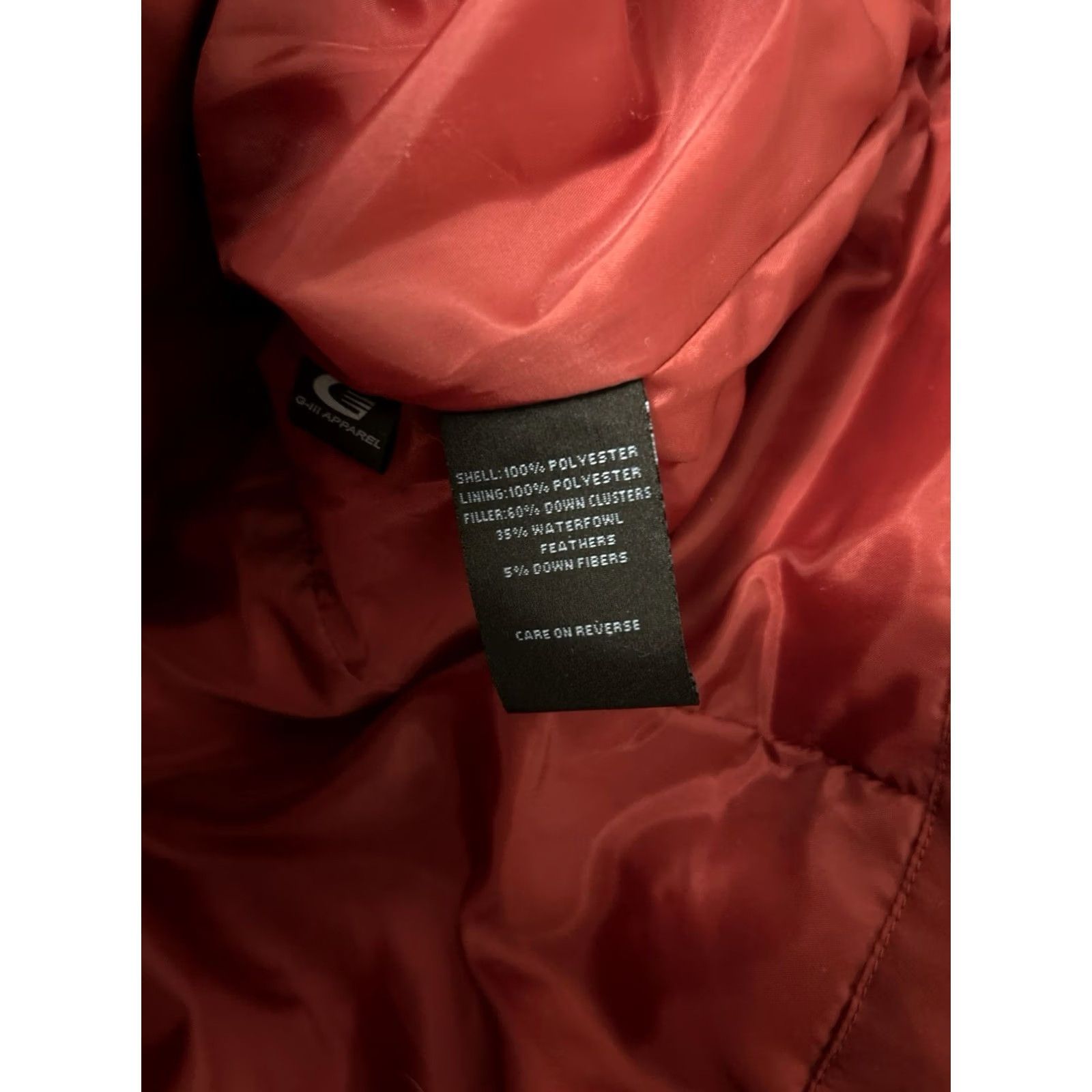 Kenneth Cole Kenneth Cole Reaction Down Puffer Jacket Womens Small Red Quilted Full Zip Coat Size S / US 4 / IT 40 - 7 Thumbnail