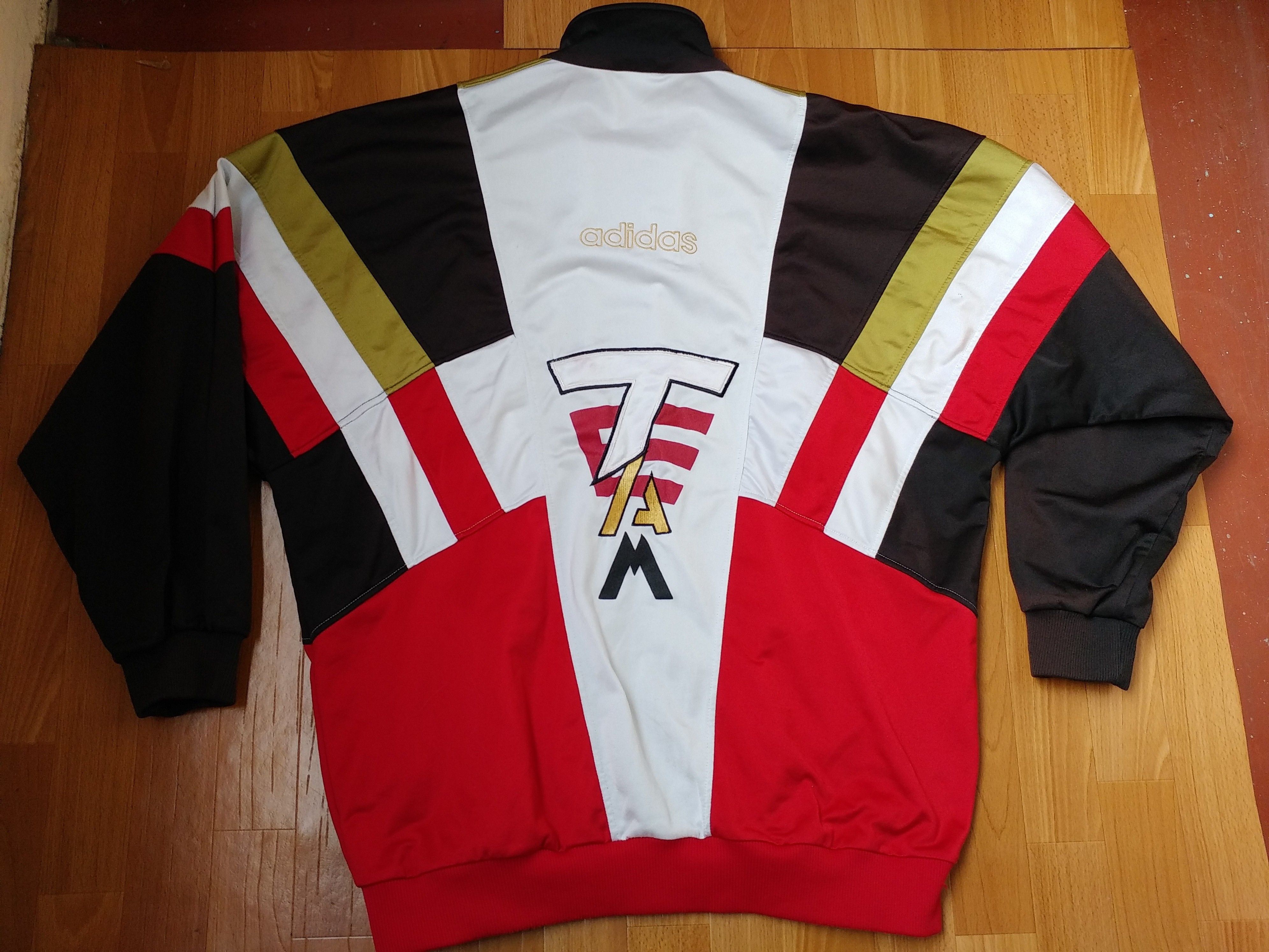 Adidas × Vintage ADIDAS jacket, vintage Adidas Team 90s hip hop 1990s size L Size US L / EU 52-54 / 3 - 1 Thumbnail
