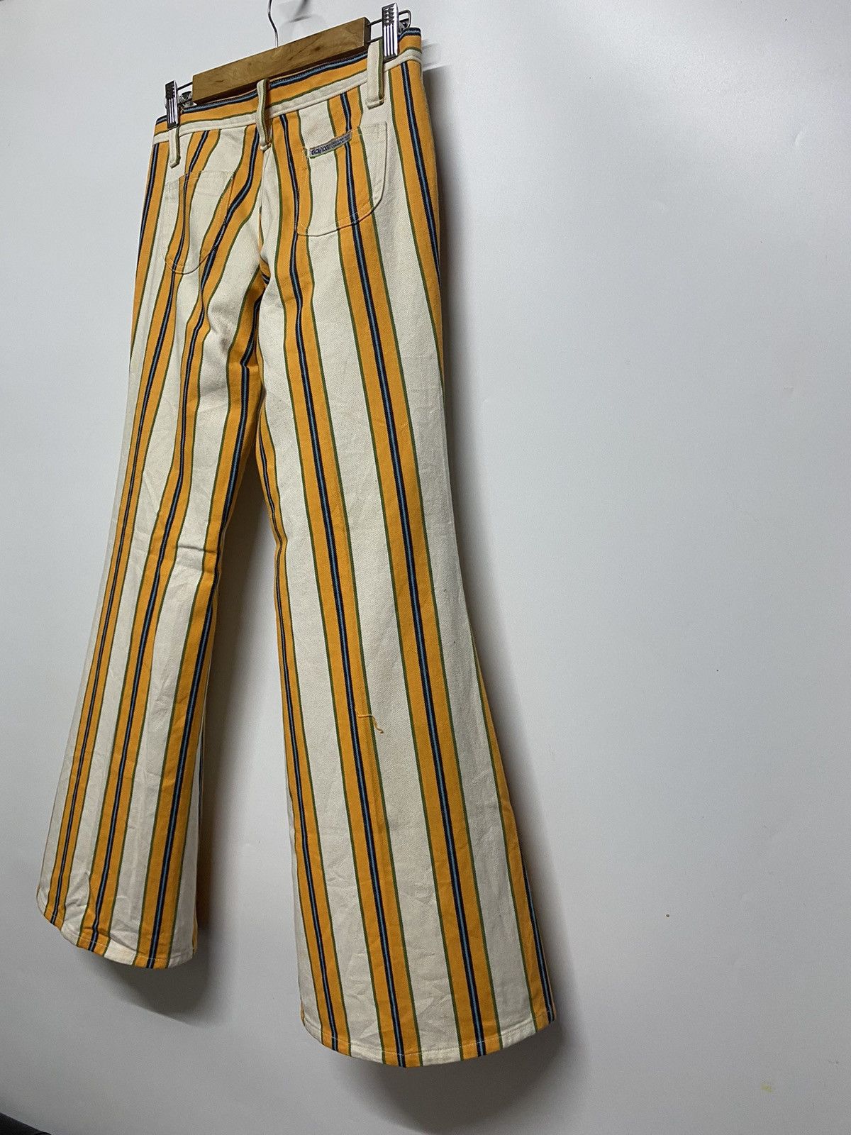 Japanese Brand × Vintage Vintage GAYTOGS Flare Leg Stripes Kicky Craze in Gay Size US 28 / EU 44 - 7 Thumbnail