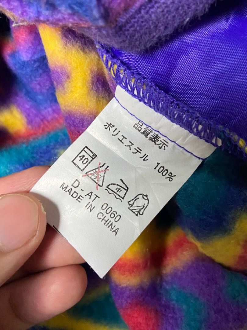 Japanese Brand APPI Tribal Patterned Half-Zip Fleece Jacket (135) Size US M / EU 48-50 / 2 - 11 Thumbnail