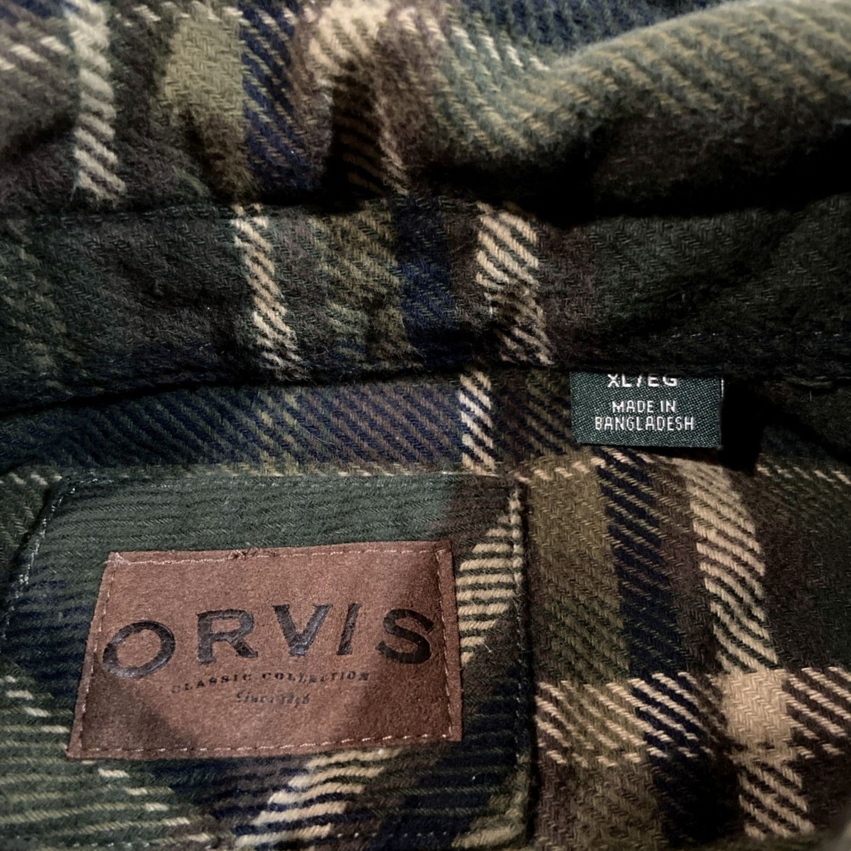 Orvis Orvis Men's Big Bear Heavyweight Flannel Shirt Cotton Multicolor XL Size XL Size US XL / EU 56 / 4 - 4 Thumbnail