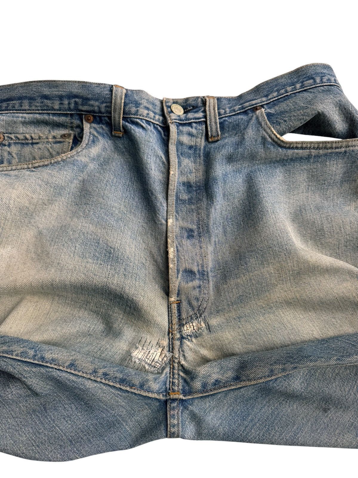 Levi's Vintage Distressed Levis 501 Selvedge Top button 6 Size US 36 / EU 52 - 13 Thumbnail