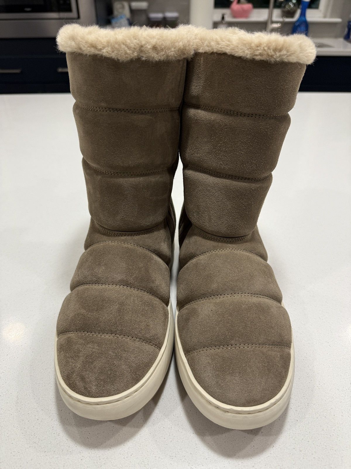 Aquatalia Aquatalia Alcee Faux Fur Lined Platform Boots Brown Size 8 Size US 8 / IT 38 - 2 Thumbnail