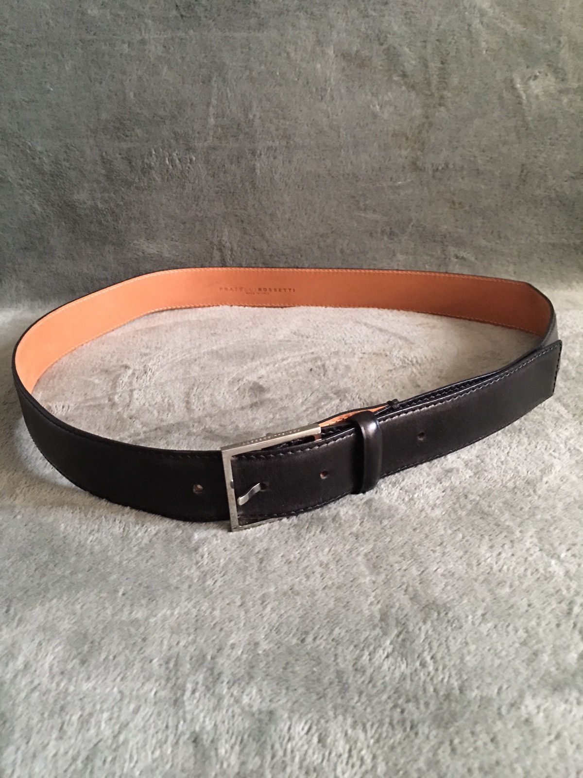 Fratelli Rossetti Fratelli Rossetti Black Leather Elegant Belt Size 100/52(38) Size 38 - 4 Thumbnail