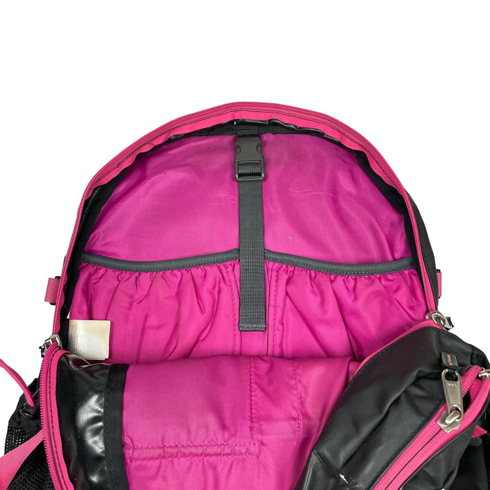 The North Face The North Face Hot Pepper Womens Black Pink Outdoor Backpack Size ONE SIZE - 8 Thumbnail