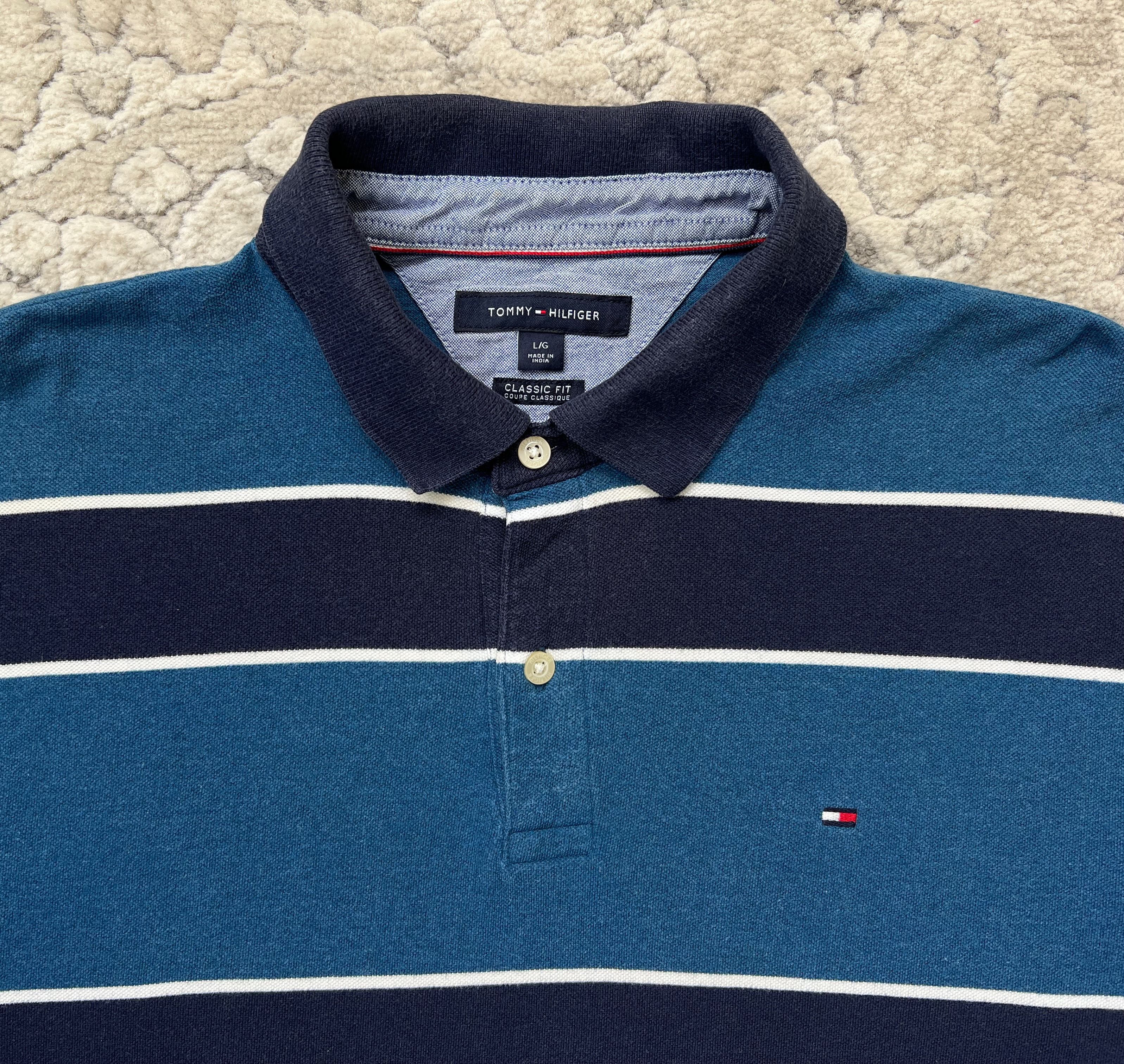 Tommy Hilfiger Tommy Hilfiger Classic Fit Rugby-Style Polo Long Sleeve L Size US L / EU 52-54 / 3 - 2 Thumbnail