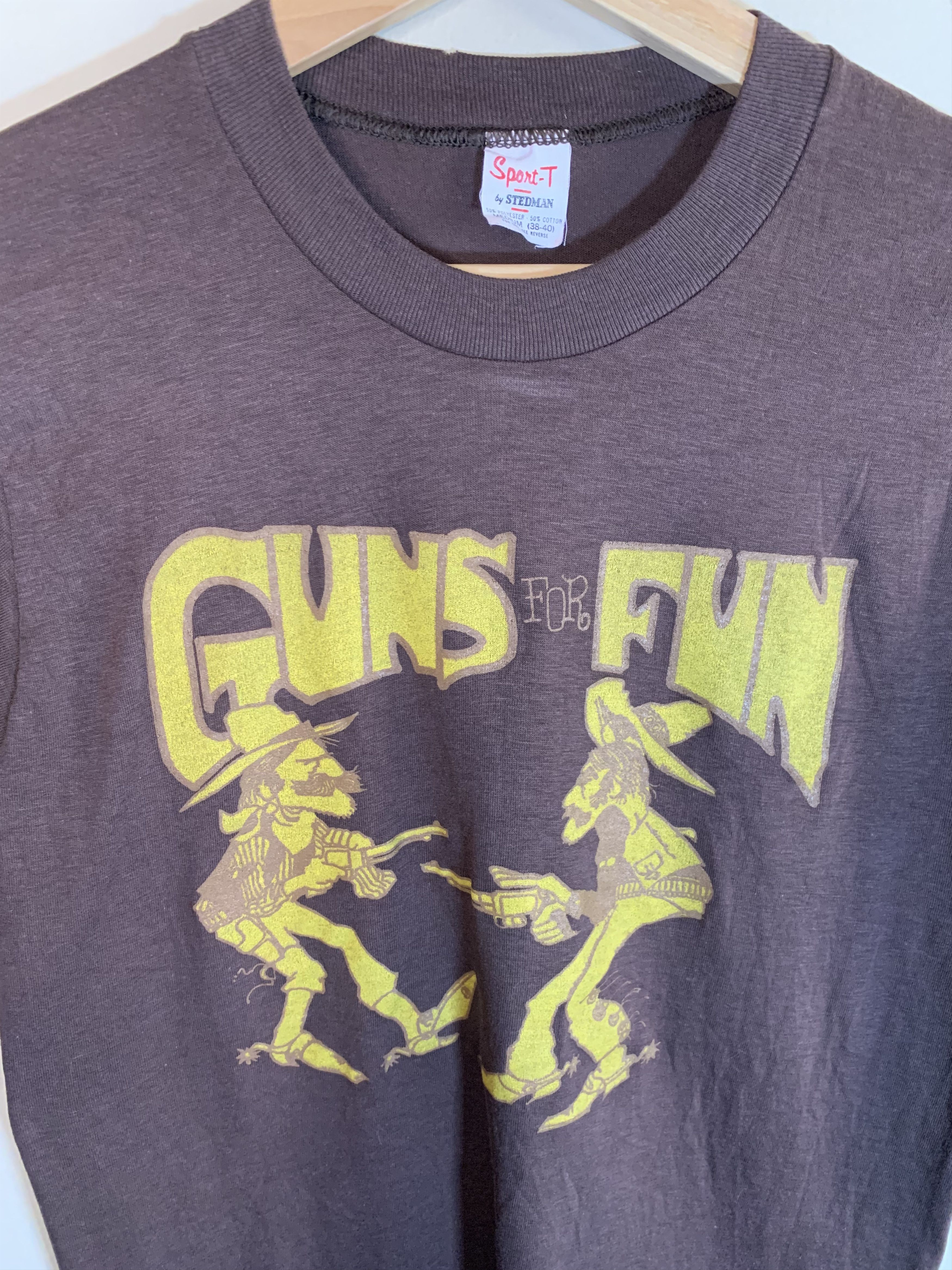 Vintage RARE Vintage 60’s Guns For Fun Firearm Single Stitch T-Shirt Size US M / EU 48-50 / 2 - 2 Thumbnail