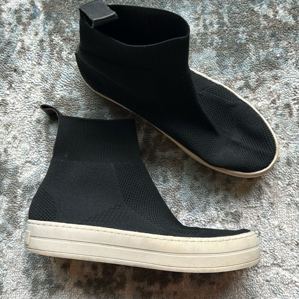 J/Slides J SLIDES BLACK KNIT HEROE SLIP ON SOCK ANKLE BOOTIE SNEAKER Size US 9 / IT 39 - 1 Thumbnail