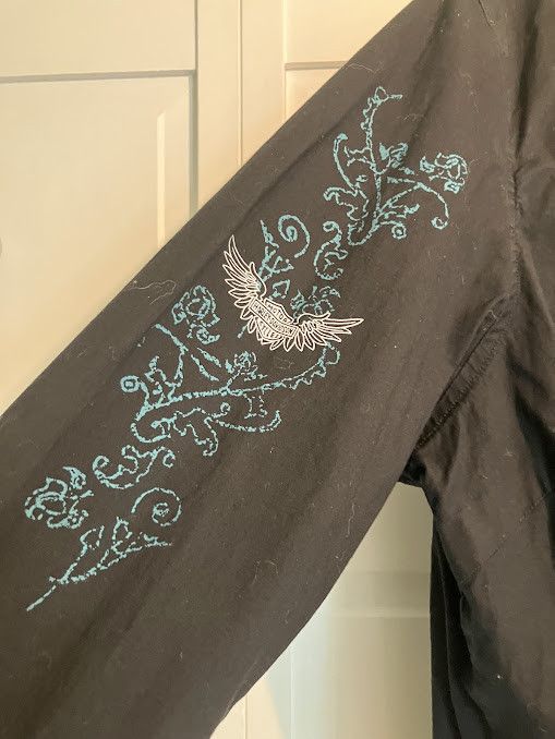 Harley Davidson Vintage Harley Davidson Women's Black Long Sleeve Button up Size L / US 10 / IT 46 - 5 Thumbnail