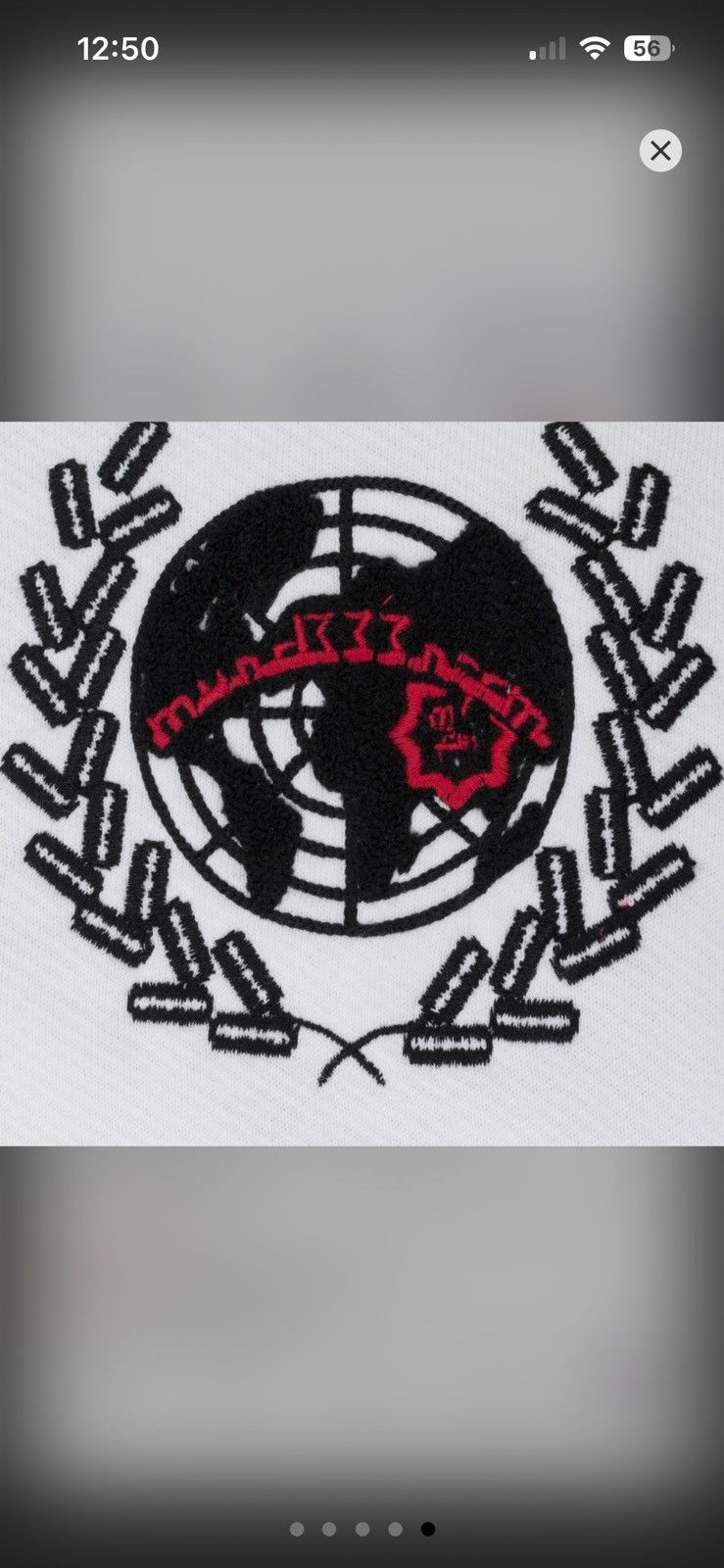 MURD333R.FM 'PEACEMAKER' WHITE ZIP UP HOODIE