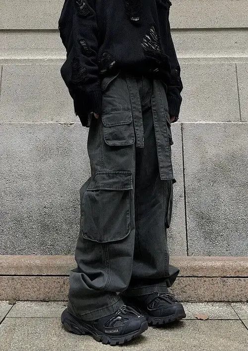 VIBE Multi pocket utility grunge cargo pants Size US 32 / EU 48 - 8 Thumbnail