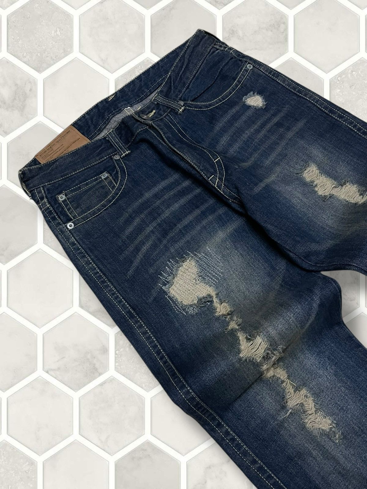 Hysteric Glamour Vintage Rare Designer Japan Beams Distressed Grunge Denim Size US 30 / EU 46 - 7 Thumbnail