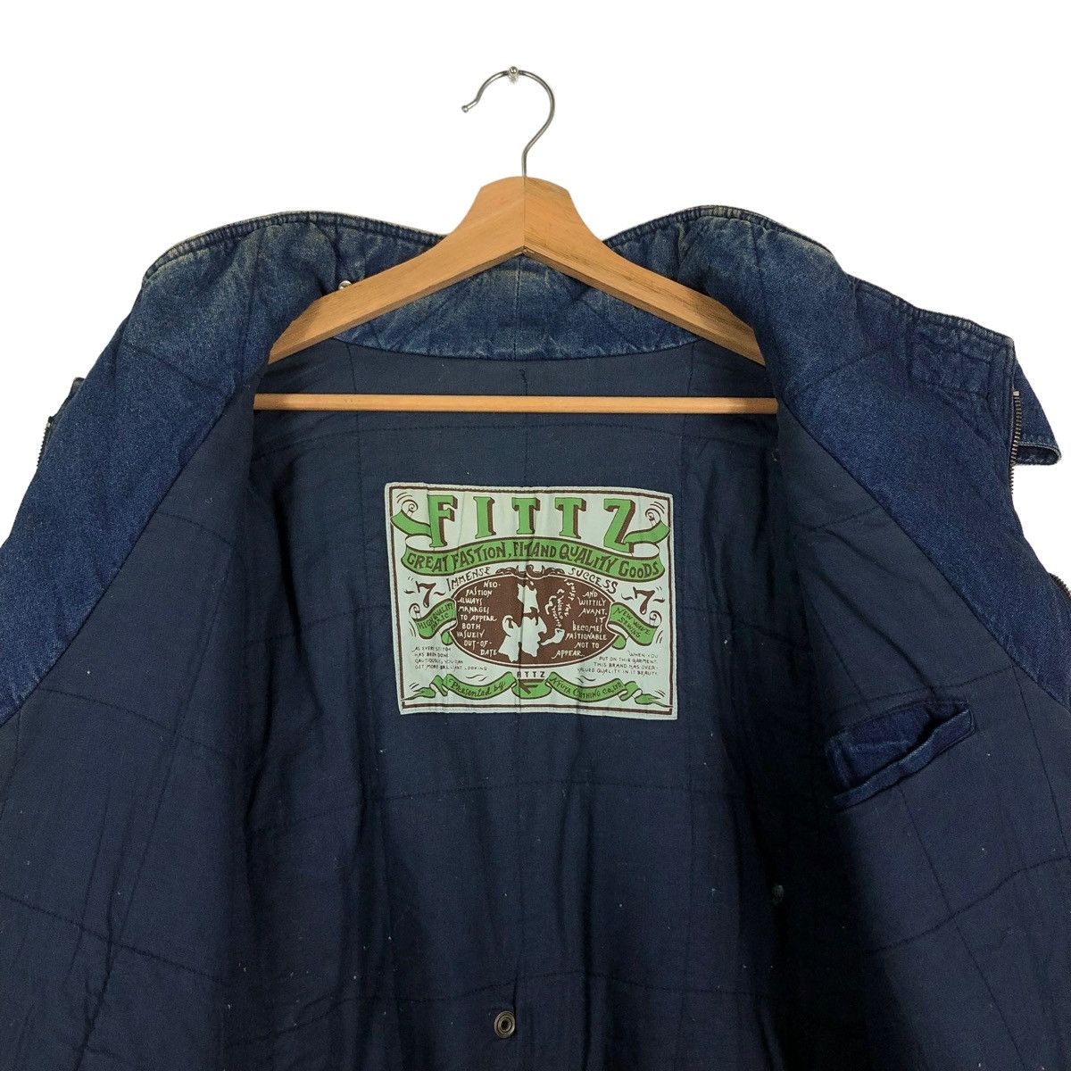 Hysteric Glamour 🔥Bondage Parachute Denim Bomber Jacket Fittz Japan Made Size US M / EU 48-50 / 2 - 12 Thumbnail