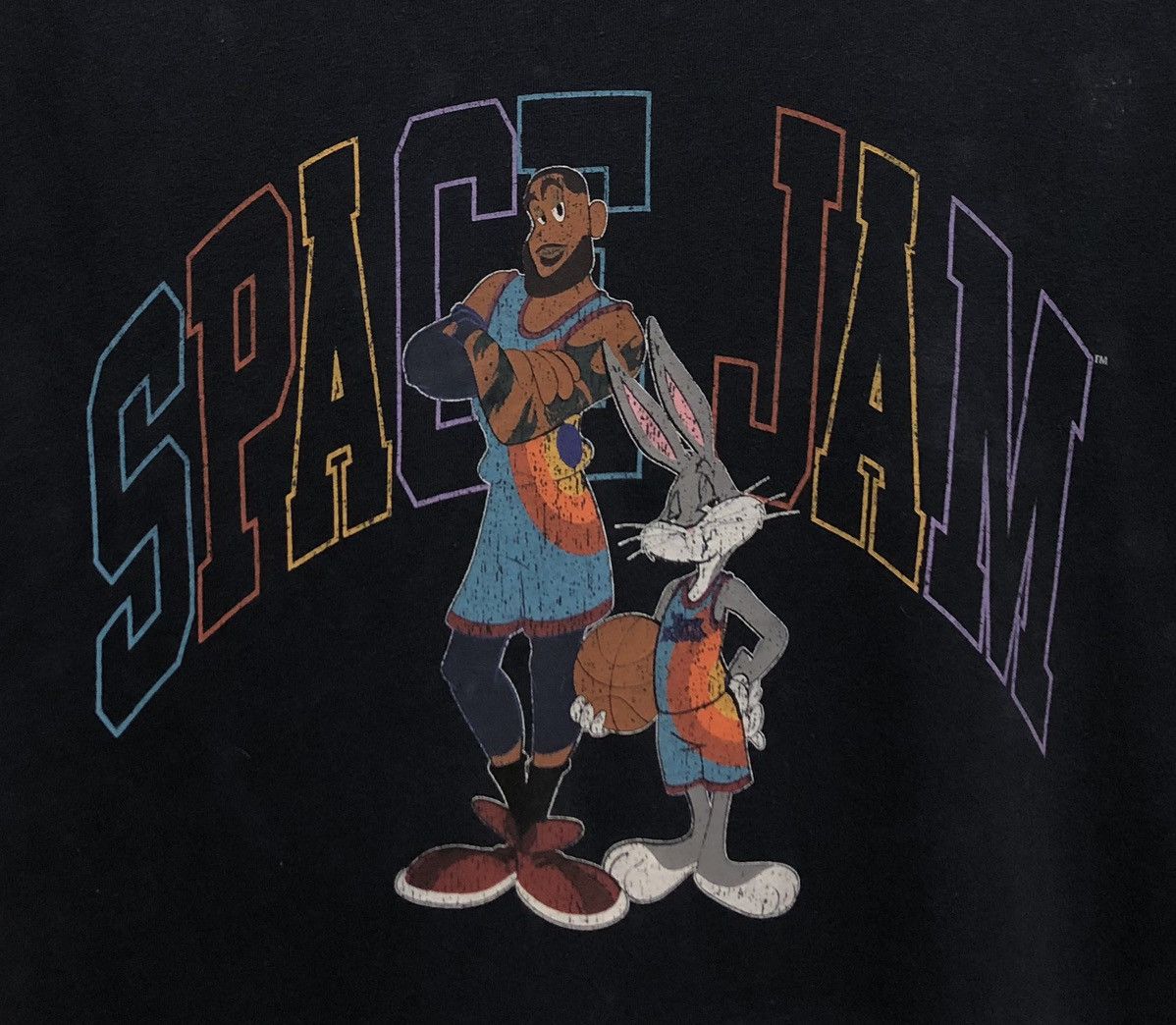 Vintage Vintage Space Jam Lebron James & Bugs Bunny T-Shirt Size US M / EU 48-50 / 2 - 3 Thumbnail