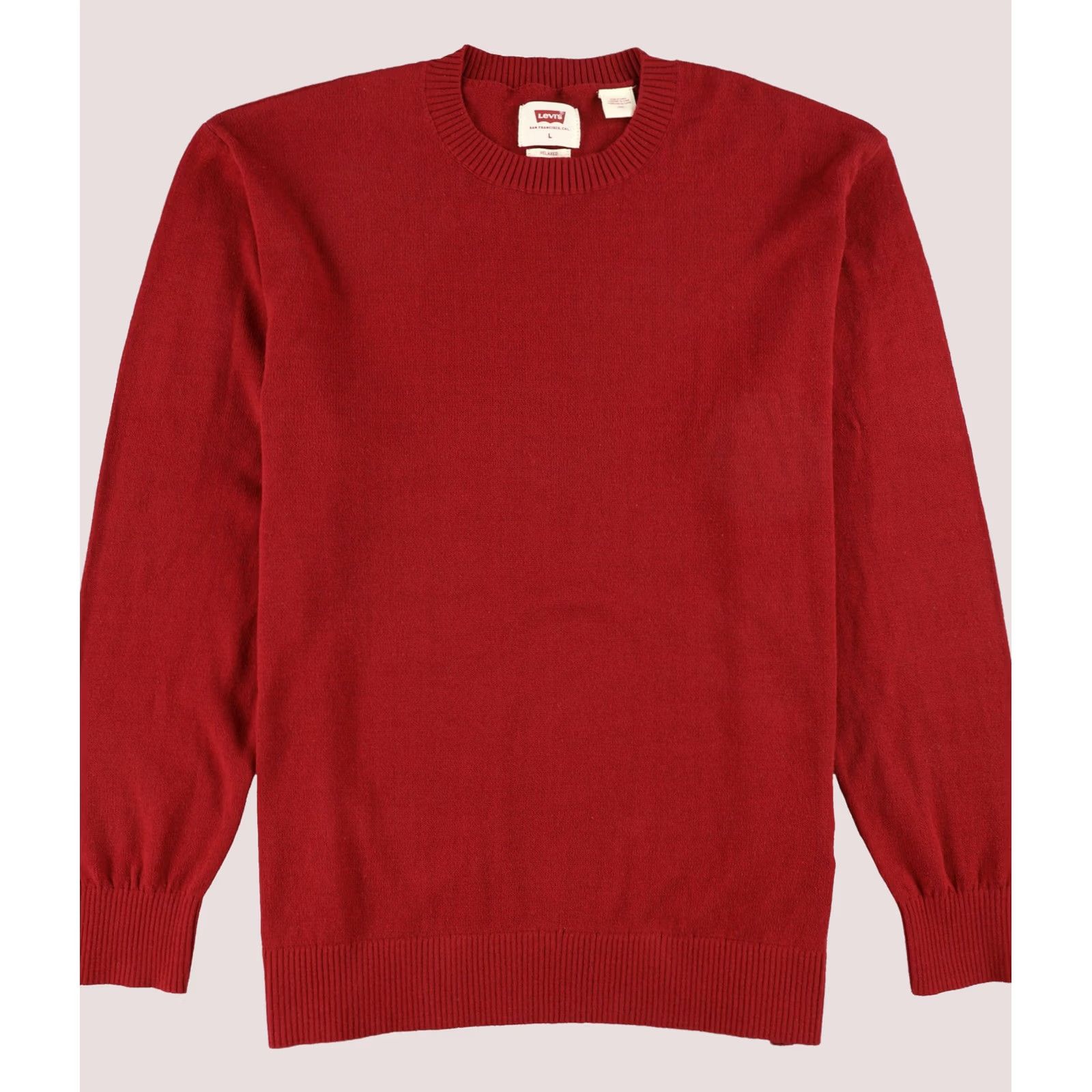 Levi's Levi's Mens Knit Pullover Sweater Red Large Size US L / EU 52-54 / 3 - 1 Thumbnail
