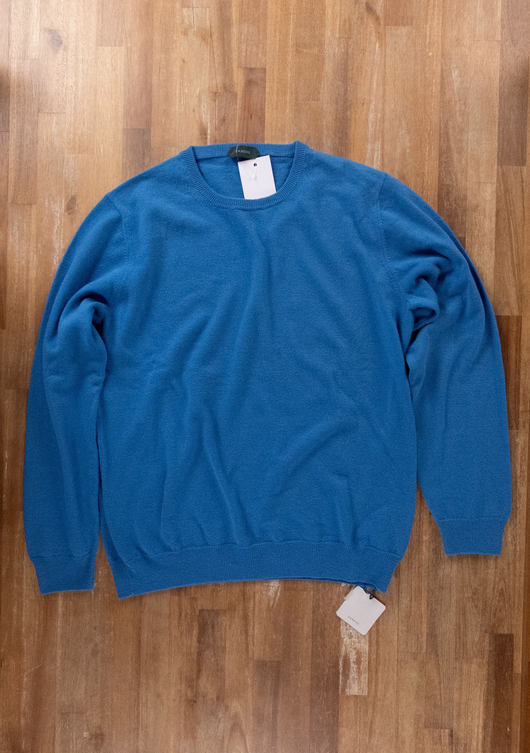 Zanone ZANONE blue wool cashmere blend sweater 3XL / 56 IT q Size US XXL / EU 58 / 5 - 1 Thumbnail