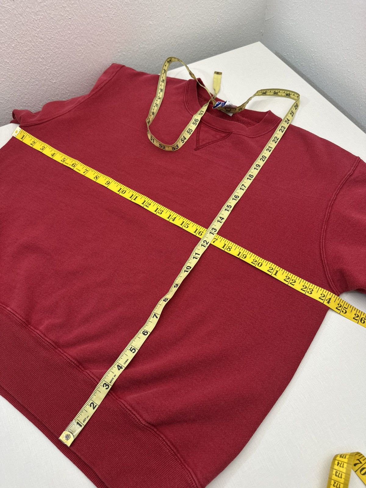 Champion Vintage 90s Champion Maroon Blank Crewneck Size Large Size US L / EU 52-54 / 3 - 6 Thumbnail
