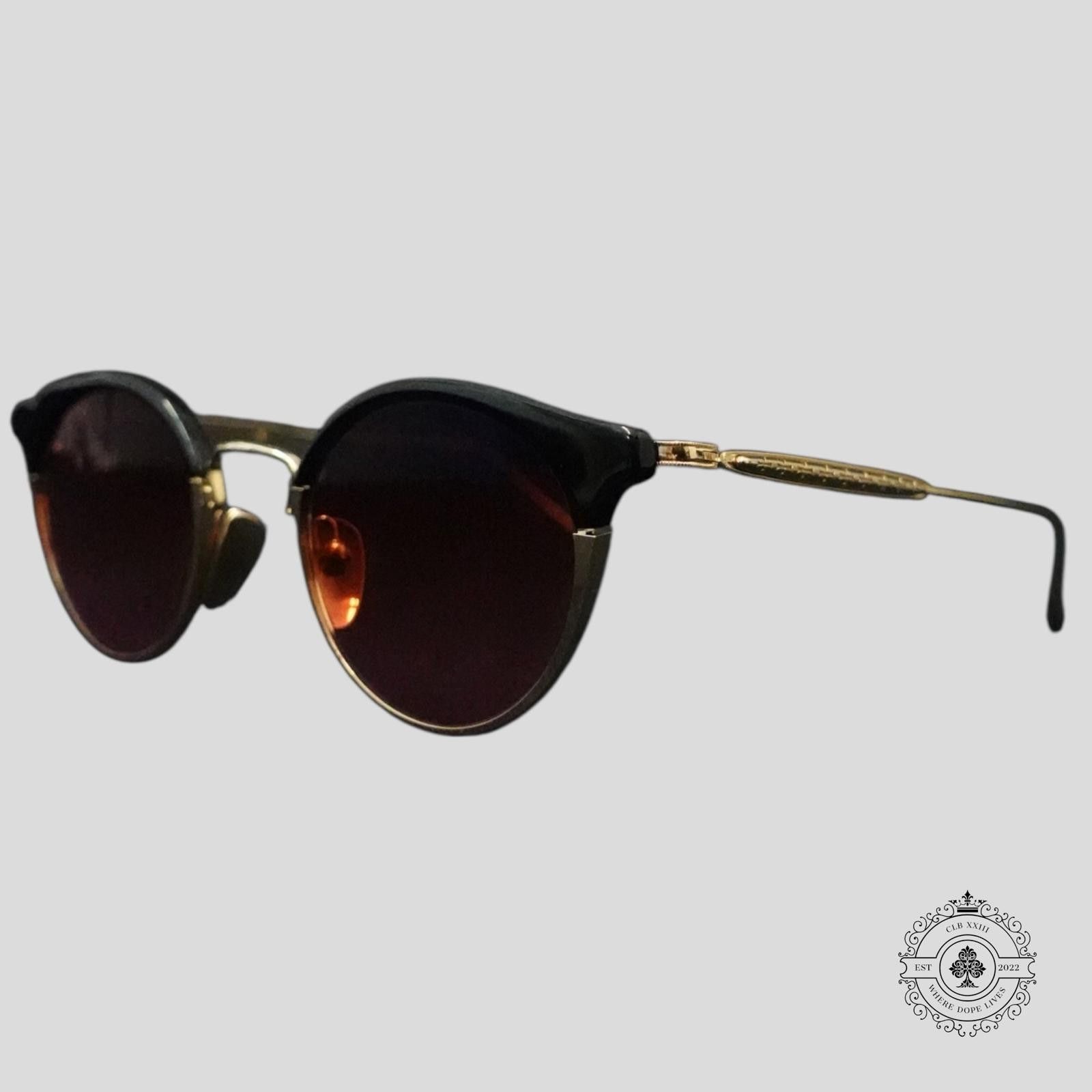 Chrome Hearts Serendipitous Glasses in Black/Gold