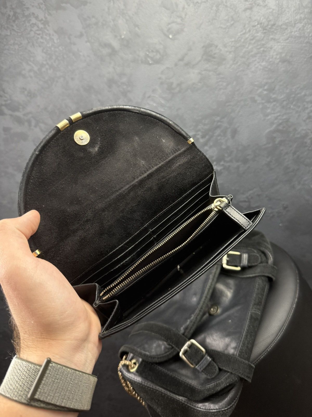 Sezane Sezane Leather Suede HandBag + Sezane Leather Suide Clutch Size ONE SIZE - 12 Thumbnail
